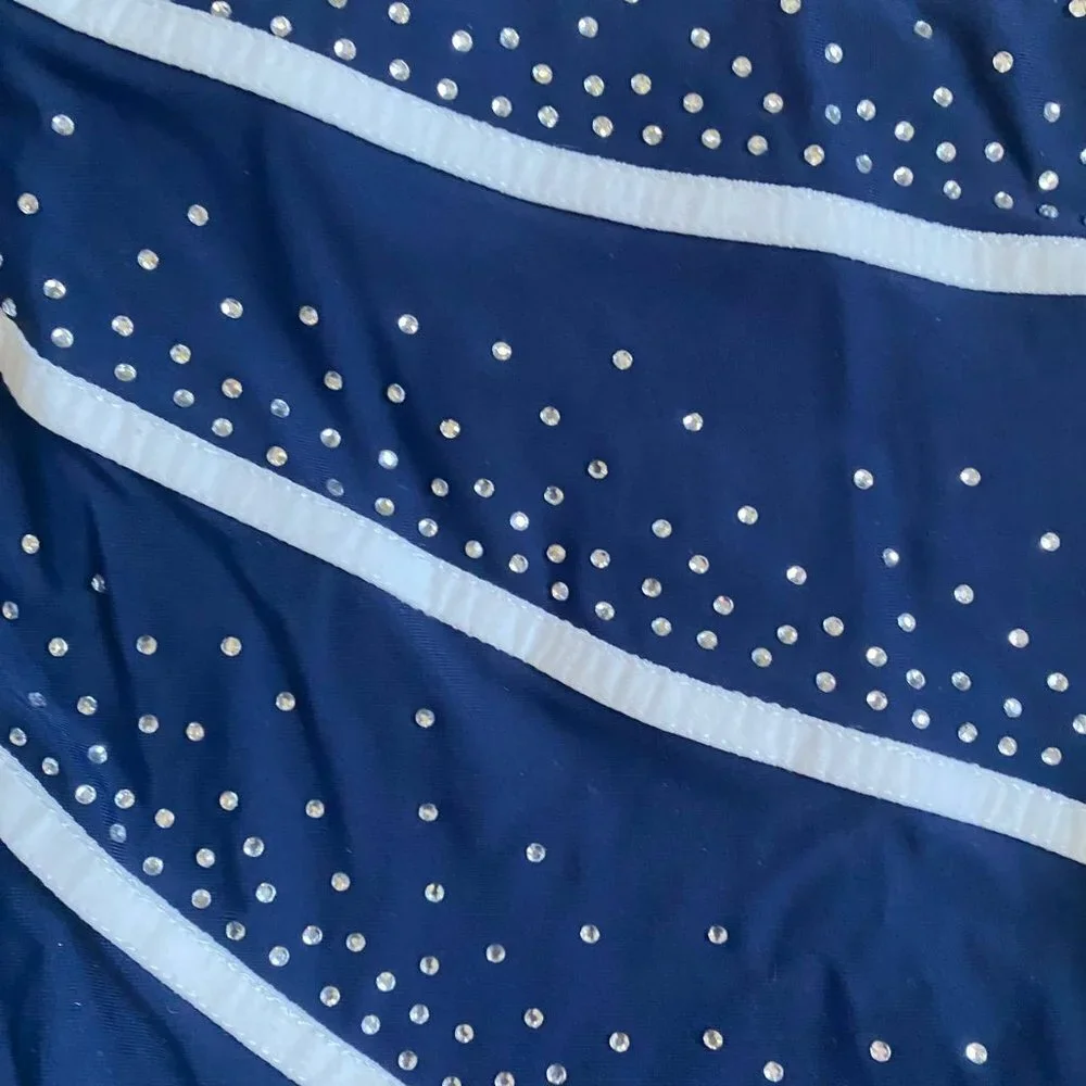 NWT!  Long Sleeve Gymnastics Dance Costume in Blue - Size 8